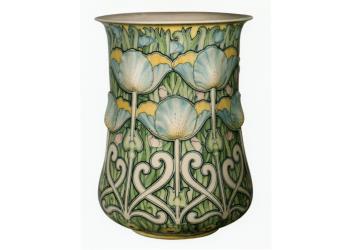 Vaso con tulipani e papaveri